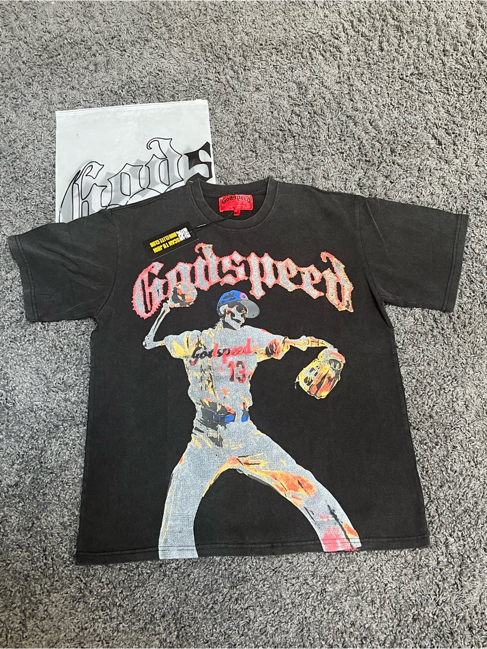 Godspeed Black Graphic Baseball Tee